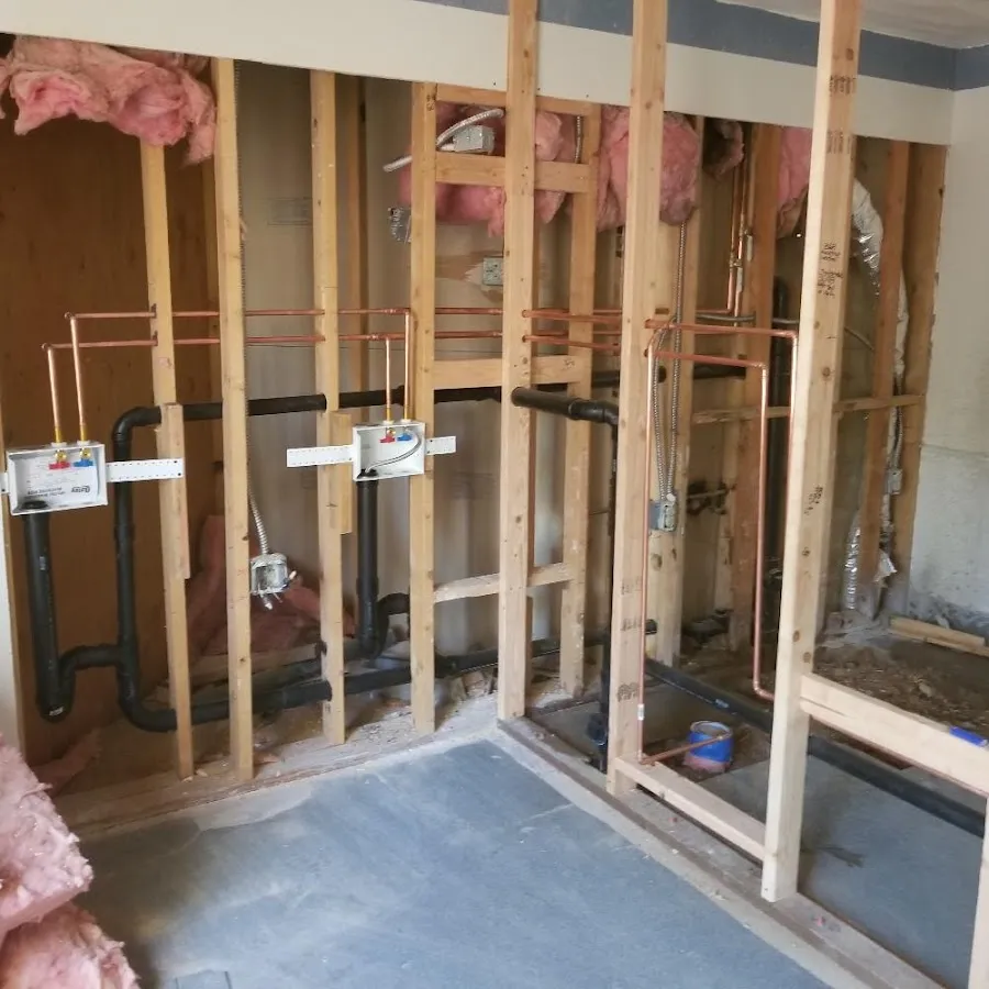 Copper pipe rough-in and plumbing installation in Marco Island